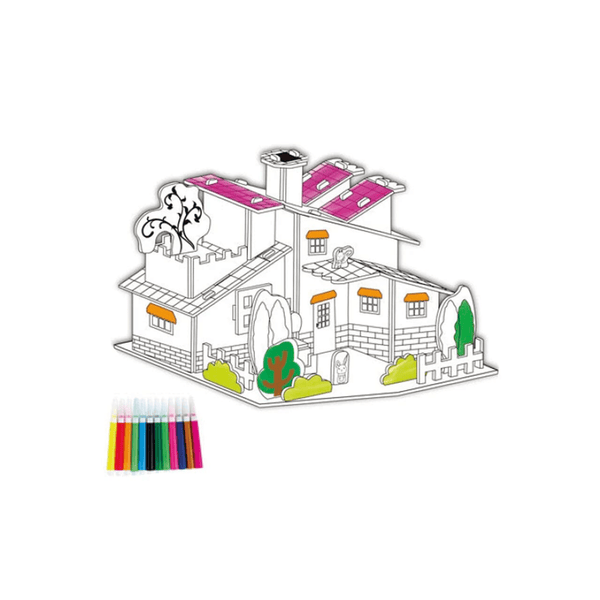 3D rompecabezas casita
