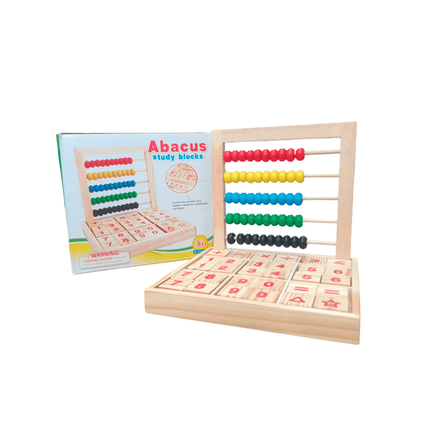 Abaco con bloques de estudio