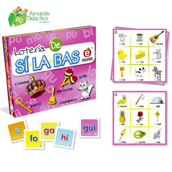 LOTERÍA DE SILABAS