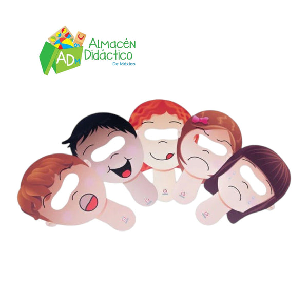 CARETAS ESTADOS DE ANIMO SILUETAS