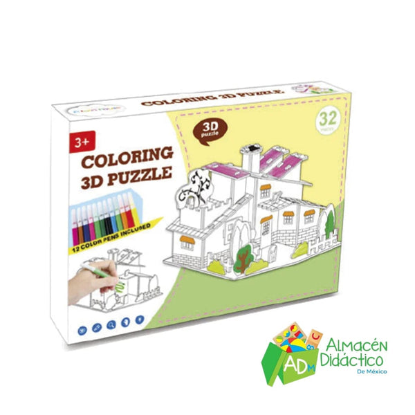 3D ROMPECABEZAS CASITA