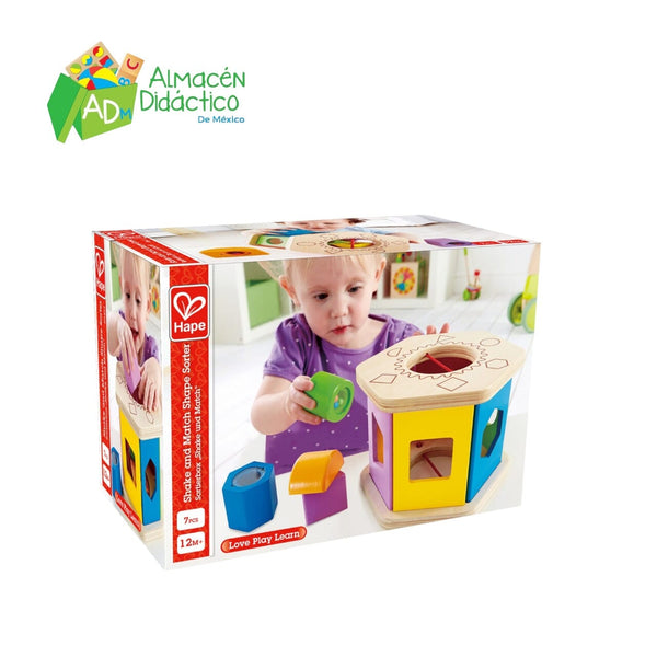CLASIFICADOR DE FORMAS AGITA Y COMBINA - HAPE  -  SHAKE AND MATCH SHAPE SORTER