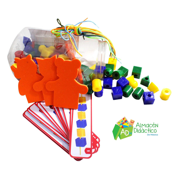 CUERPOS GEOMÉTRICOS ENSARTE C/TABLILLAS DE SERIACION