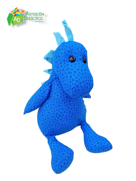 DINOSAURIO DE TELA-AZUL T REX