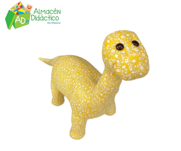DINOSAURIO DE TELA- AMARILLO BRANCHIOSAURUS