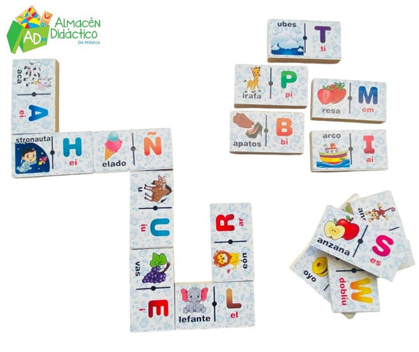 DOMINO DE LINEA ABECEDARIO