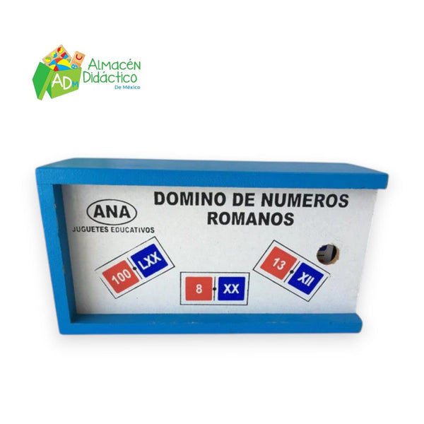 DOMINO DE MADERA NÚMEROS ROMANOS