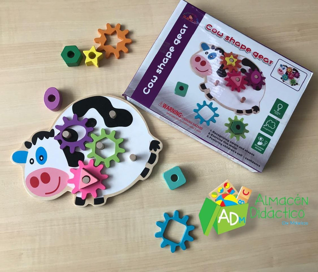 Vaquita con Engranajes para Niños