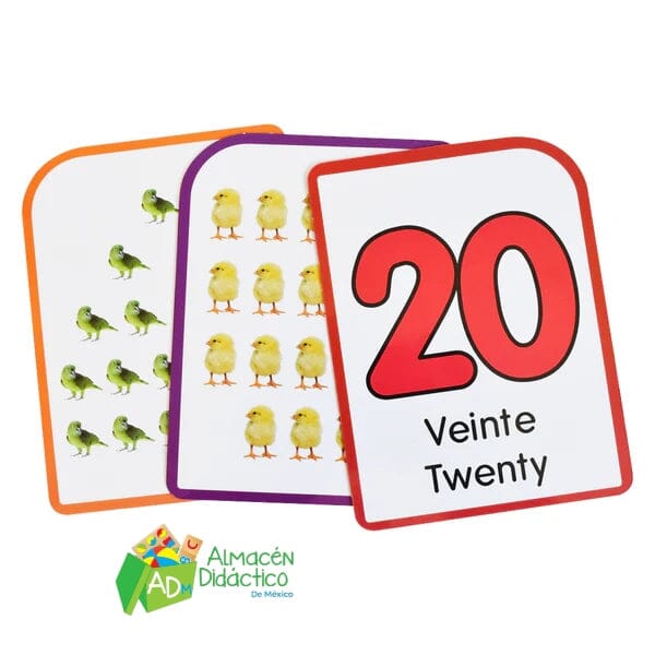 FLASH CARDS NUMEROS Y ABC 2 EN 1