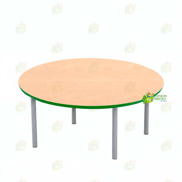 MESA JARDIN DE NIÑOS CIRCULAR COLOR NATURAL (SOBRE PEDIDO)