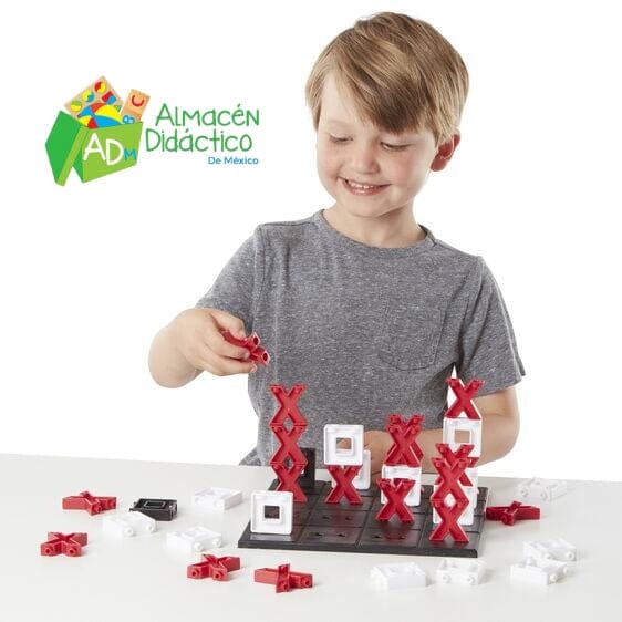 JUEGO DEL GATO EN 3D - MELISSA & DOUG - TIC STAC TOE / STACKABLE NOUGHTS CROSSES GAME