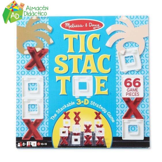 JUEGO DEL GATO EN 3D - MELISSA & DOUG - TIC STAC TOE / STACKABLE NOUGHTS CROSSES GAME