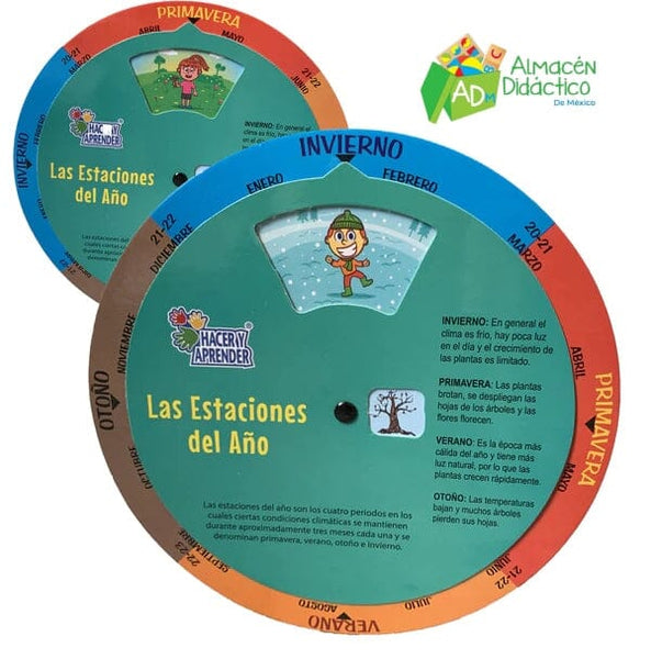 GIRA EL DISCO Y APRENDE ESTACIONES DEL AÑO