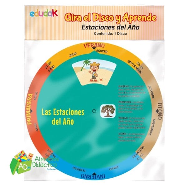 GIRA EL DISCO Y APRENDE ESTACIONES DEL AÑO