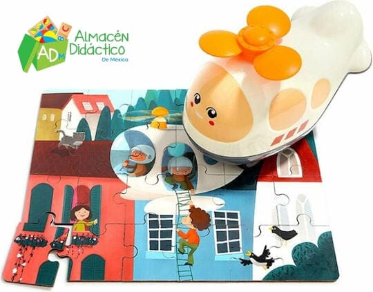 HELICÓPTERO CON ROMPECABEZAS