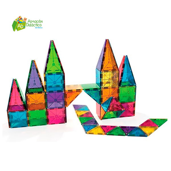 JUEGO DE 100 PIEZAS MAGNA-TILES CLEAR COLORS
