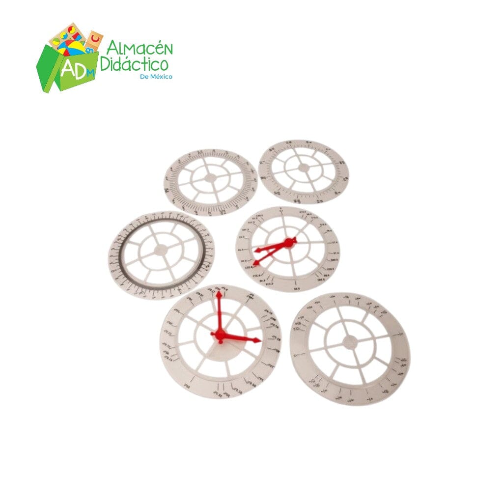 JUEGO DE ANILLOS DE FRACCIONES CIRCULARES