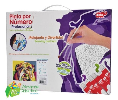 PINTA POR NUMERO - LEON MULTI COLOR