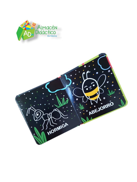 LIBRO BRILLO Y CONTRASTE -INSECTOS Y BICHOS