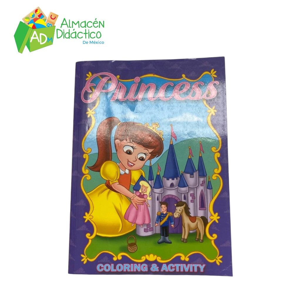 LIBRO CON ACTIVIDADES Y COLOREAR - PRINCESAS