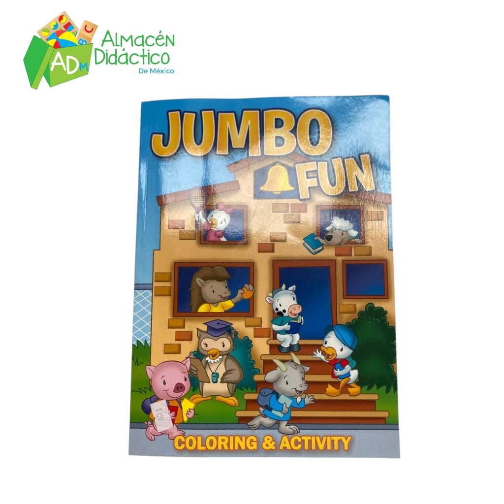 LIBRO CON ACTIVIDADES Y COLOREAR -JUMBO FUN