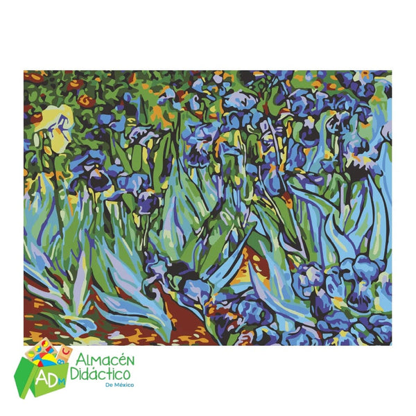 PINTA POR NUMERO - LIRIOS