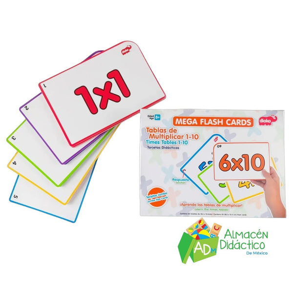 MEGA FLASH CARDS TABLAS DE MULTIPLICAR