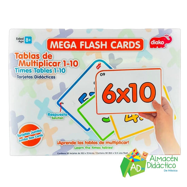 MEGA FLASH CARDS TABLAS DE MULTIPLICAR