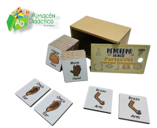 MEMORAMA BILINGÜE PARTES DEL CUERPO HUMANO