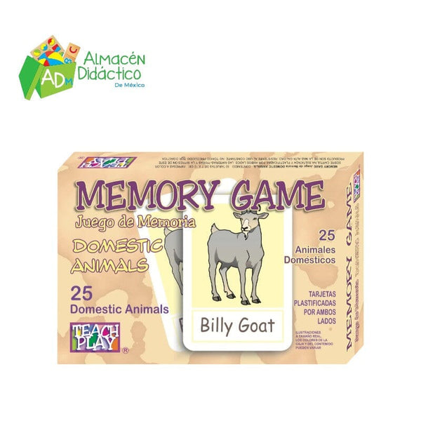 MEMORY GAME DOMESTIC ANIMALS