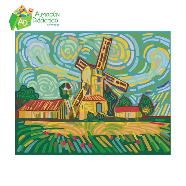 PINTA POR NUMERO - MOLINO QUIJOTE