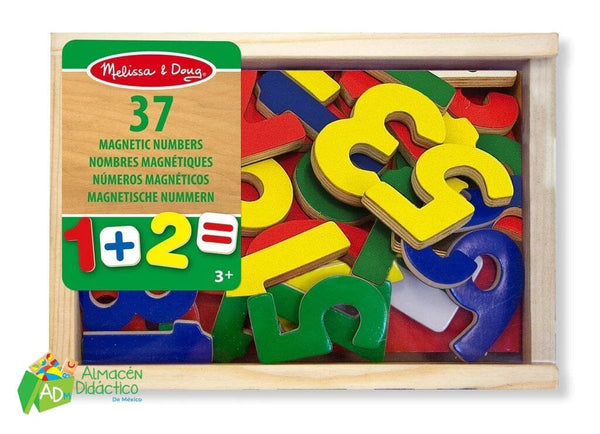 NUMEROS MAGNETICOS DE MADERA - MELISSA & DOUG - MAGNETIC NUMBERS