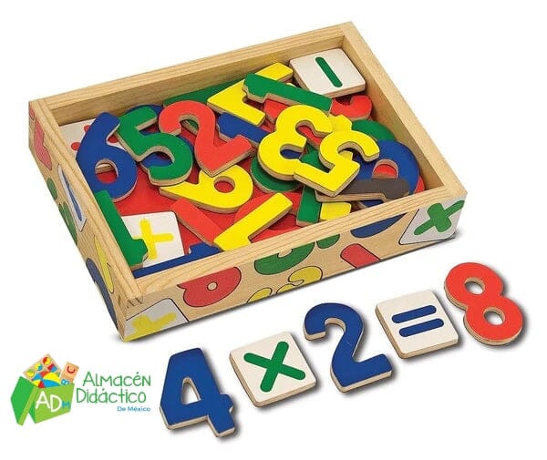 NUMEROS MAGNETICOS DE MADERA - MELISSA & DOUG - MAGNETIC NUMBERS