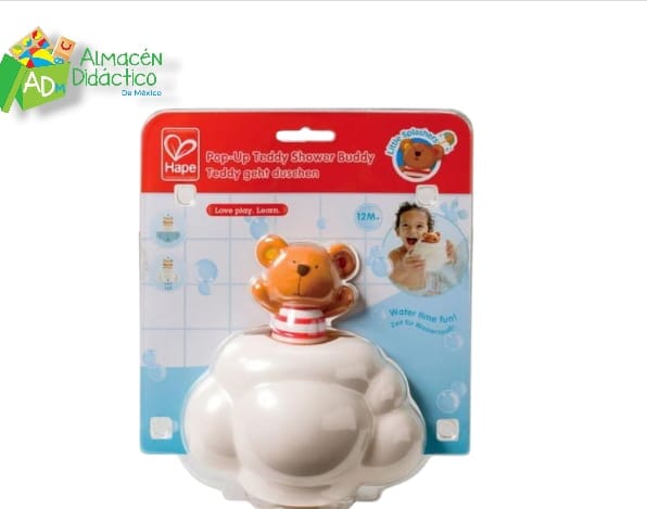 OSITO PARA LA DUCHA QUE SE ESCONDE Y APARECE - HAPE - POP UP TEDDY SHOWER BUDDYS