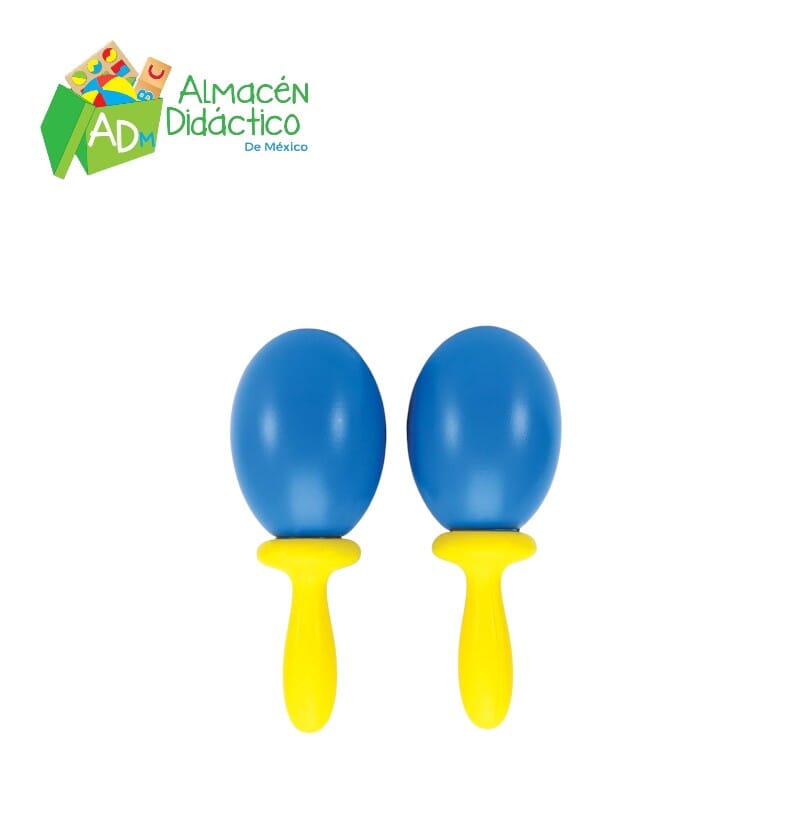 PAR DE MARACAS BICOLOR