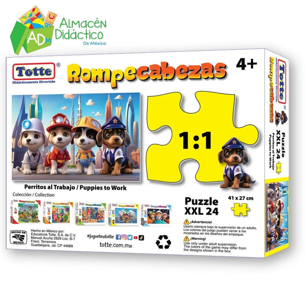 ROMPECABEZAS PERRITOS AL TRABAJO