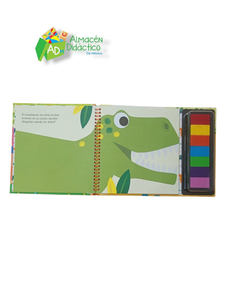 PINTA HUELLITAS-DINOSAURIOS