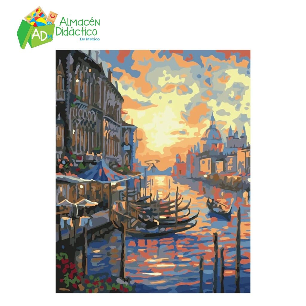 PINTA POR NUMERO - ATARDECER EN VENECIA