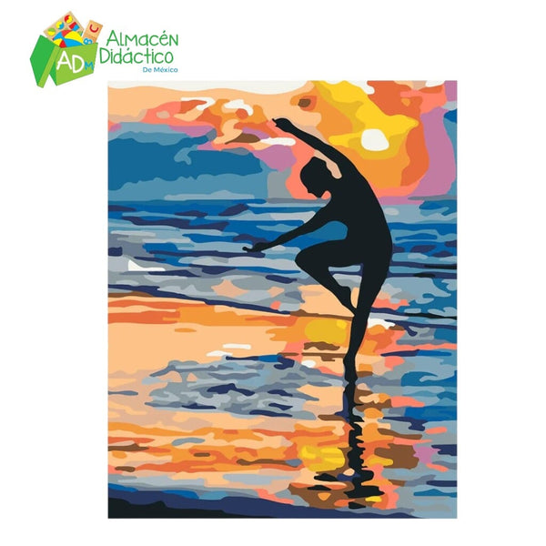 PINTA POR NUMERO - BAILANDO AL ATARDECER
