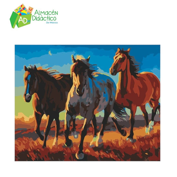 PINTA POR NUMERO - CABALLOS