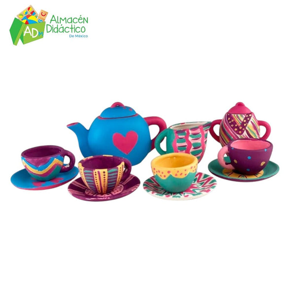 PINTA Y DECORA JUEGO DE TÉ