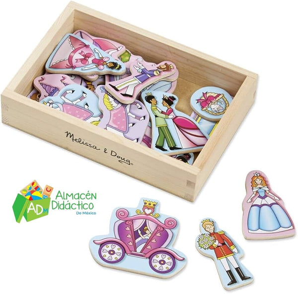 IMANES DE MADERA DE PRINCESAS - MELISSA & DOUG - PRINCESS MAGNETS