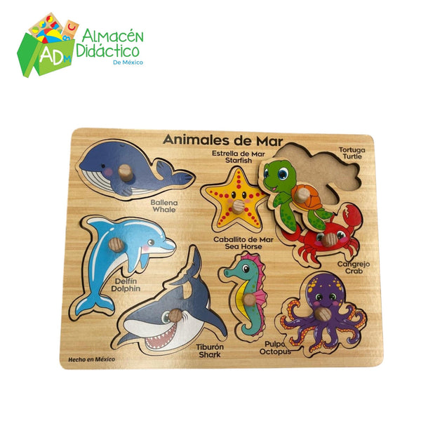 RESAQUE CON PIJA ANIMALES DEL MAR