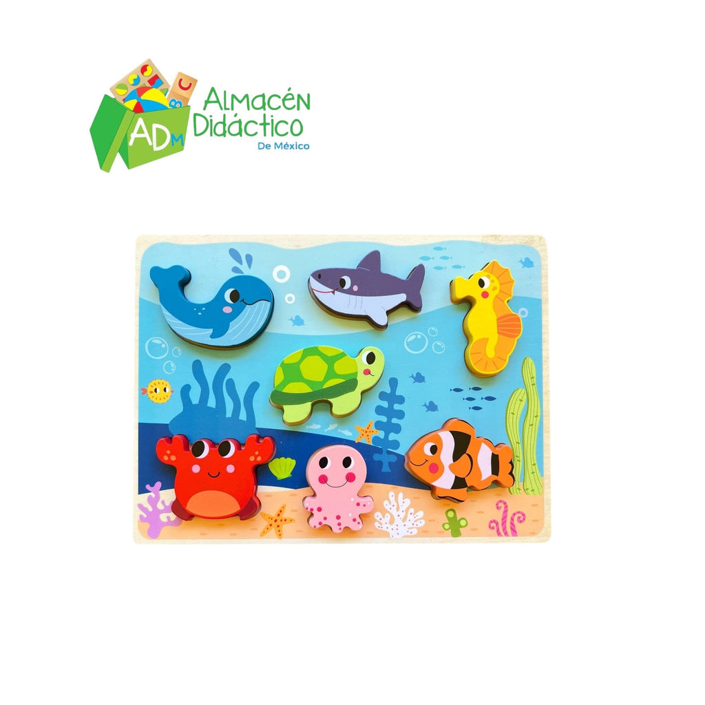 ROMPECABEZAS CHUNKY ANIMALES MARINOS