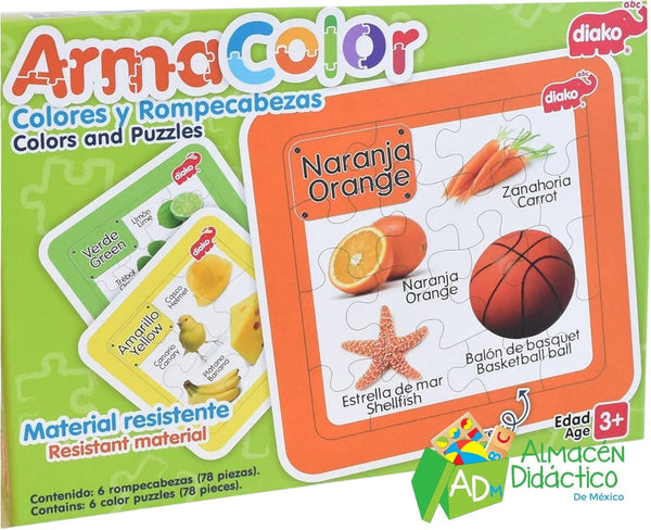 ROMPECABEZAS ARMACOLOR PARA NIÑOS