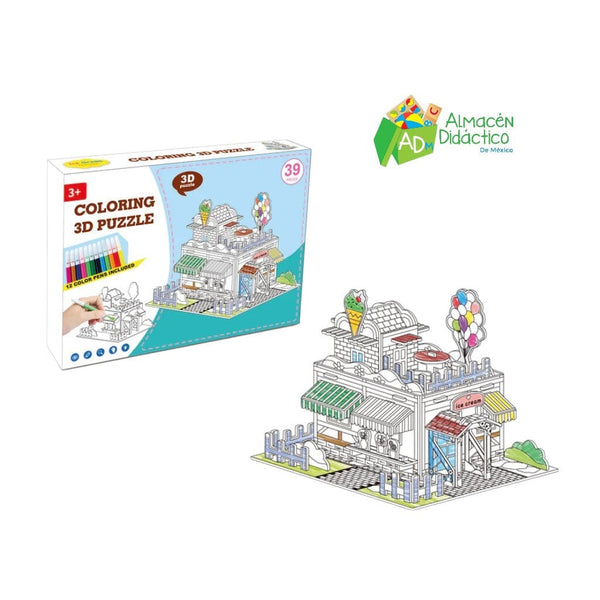 ROMPECABEZAS HELADERÍA 3D