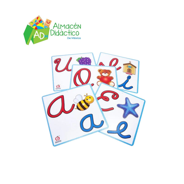 SUPER VOCALES CURSIVA