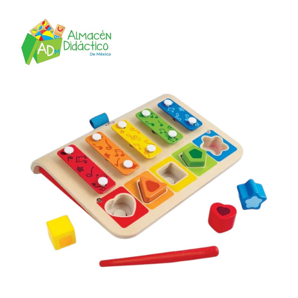 XILOFONO CLASIFICADOR DE FORMAS - HAPE - SHAPE SORTER XYLOPHONE
