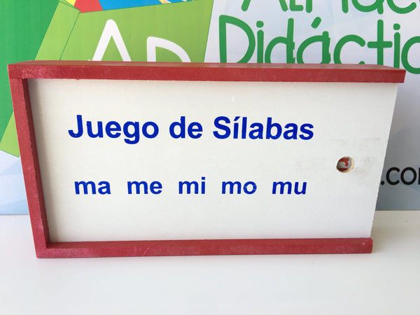 JUEGO DE SILABAS