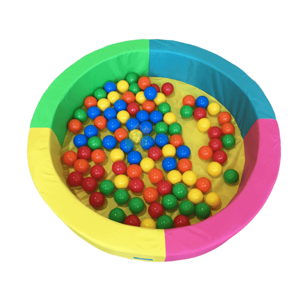 ALBERCA DE PELOTAS REDONDA CHICA "PASTEL CUATRICOLOR"